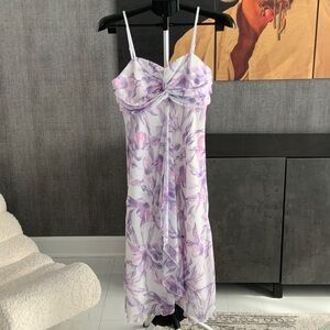 Linea Domani Floral Purple Flowy dress - 4
